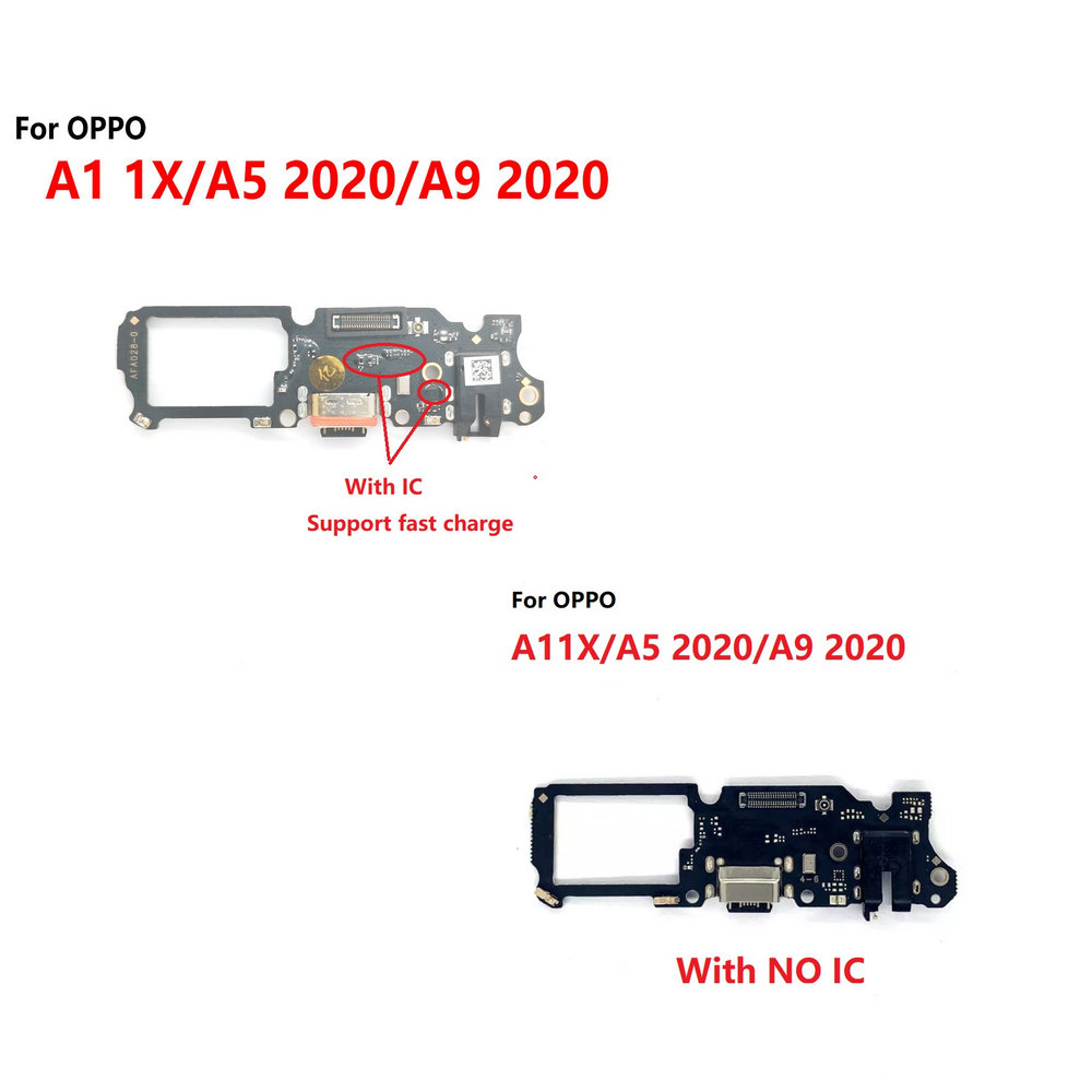 Copy ของแท้ บอร์ด PCB ไมโครโฟน สายเคเบิลอ่อน ชาร์จ USB แบบเปลี่ยน สําหรับ OPPO A11X A5 2020 A9 2020
