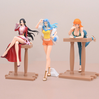 โมเดลฟิกเกอร์ PVC อนิเมะ One Piece Nami Boa Hancock Nefeltari Vivi เซ็กซี่ ขนาด 17 ซม. สําหรับตกแต่งบ้าน