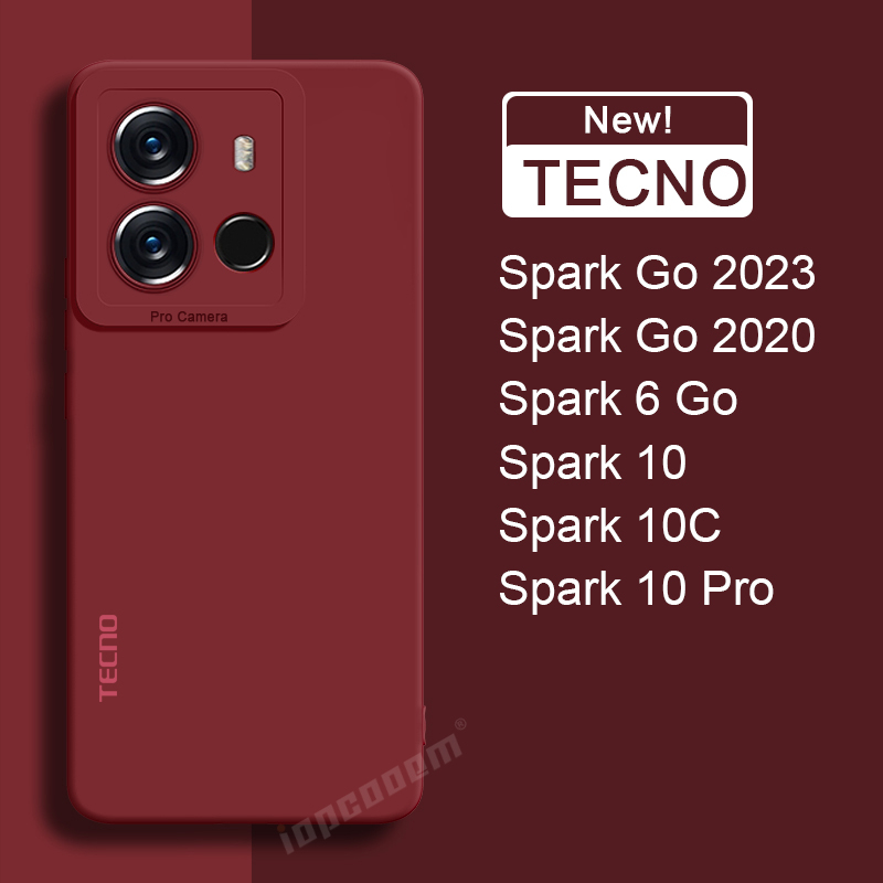 เคสซิลิโคนนิ่ม ป้องกันกล้อง สําหรับ TECNO SPARK Go 2024 2023 2020 2021 10 Pro Plus 10C 20 20C 6