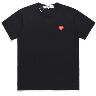 ใหม่ play comme des garcons CDG แฟชั่นเสื้อยืดแขนสั้นลำลองสำหรับบุรุษและสตรีใหม่ผ้าฝ้ายแท้