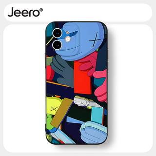 Jeero เคสไอโฟน เคสซิลิโคนนุ่มกันกระแทกน่ารักตลก เคสโทรศัพท์ Compatible for iPhone 15 14 13 12 11 Pro Max SE 2020 X XR XS 8 7 ip 6S 6 Plus HFF3162