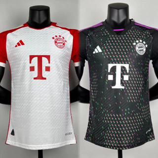 【จัดส่งด่วน 24-48 ชั่วโมง】เครื่องเล่น Bayern Munich Home&amp;away S-XXXL เวอร์ชั่นผู้เล่น 23/24