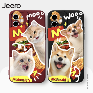 Jeero เคสคู่ เคสไอโฟน คู่รัก กันกระแทกซิลิโคนนุ่มน่ารักตลก เคสโทรศัพท์ Compatible for iPhone 15 14 13 12 11 Pro Max SE 2020 X XR XS 8 7 6 6S Plus พลัส HFE2377