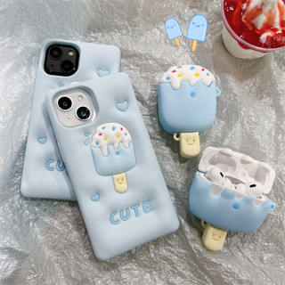 เคสหูฟังซิลิโคน ลายไอศกรีม สีมาการอง แฟชั่นฤดูร้อน สําหรับ Apple AirPods Pro2 Pro AirPods 1 2 AirPods 3