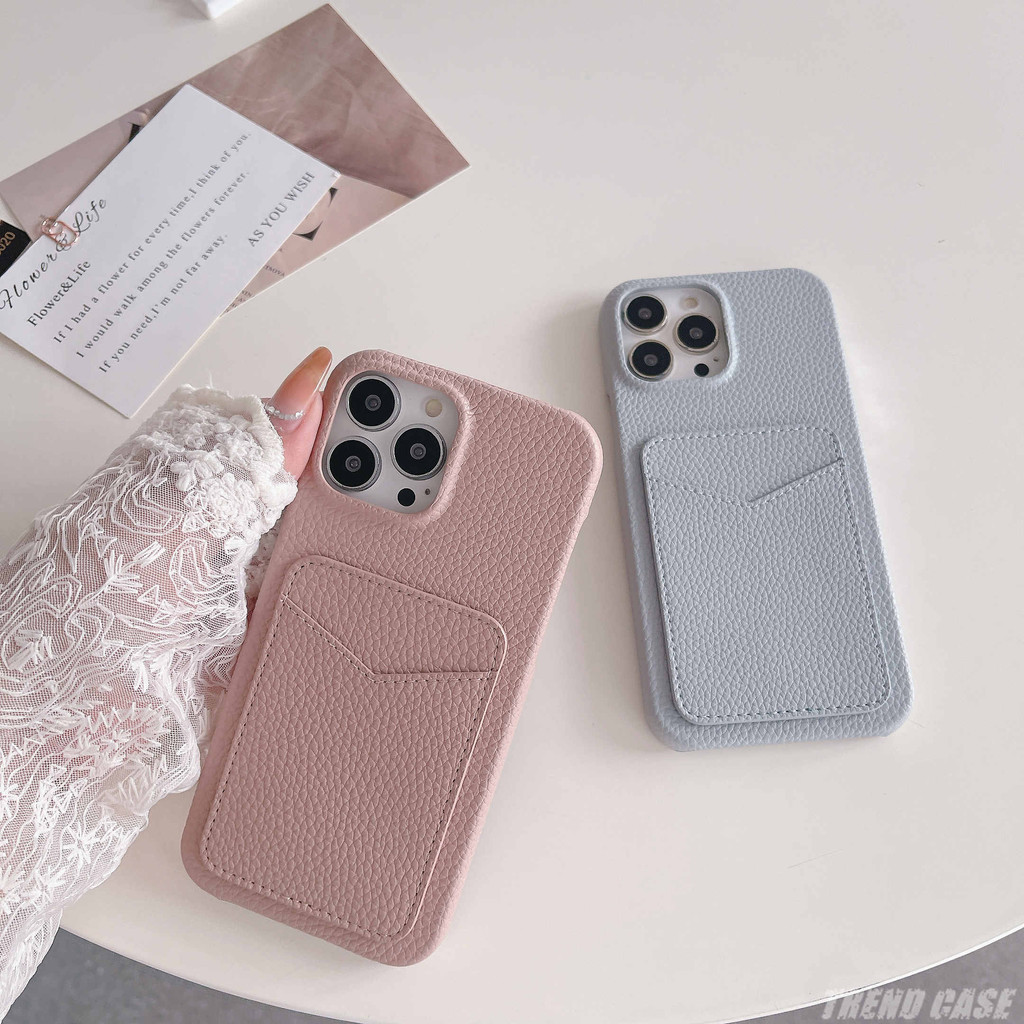 แบรนด์หรู 3D ผิวการ์ดแพคเกจ Hard หนังเคสโทรศัพท์สําหรับ iphone 16 15 14 13 12 Pro Max 11 Pro ฝาครอบธุรกิจ ราคา ถูกที่สุด ดีลบีเคเค แกลเลอรีภาพที่ 5