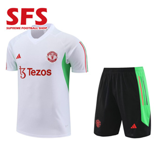 【SFS】เสื้อยืดกีฬาแขนสั้น ลายทีมชาติฟุตบอล MU SOCCER 2023-24 คุณภาพสูง ไซซ์ S-2XL