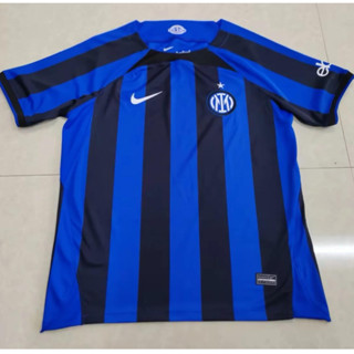 เสื้อกีฬาแขนสั้น ลายทีมชาติฟุตบอล Inter Milan 22 23 ชุดเหย้า สีฟ้า สําหรับผู้ชาย