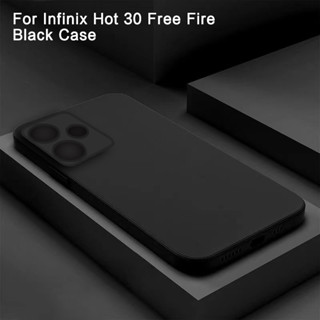 เคสโทรศัพท์มือถือ TPU สีดำ กันกระแทก สําหรับ Infinix Hot 30 Free Fire 30 Free Fire Hot 30