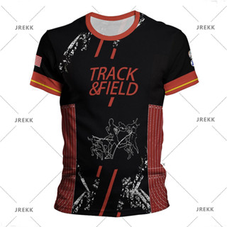 เสื้อยืด พิมพ์ลาย Track and Field Sublimation
