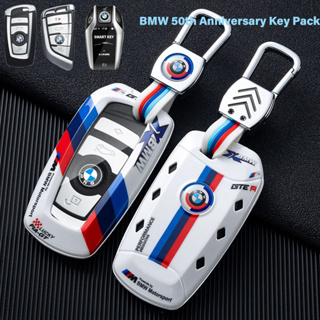 เคสกุญแจรีโมทรถยนต์ สําหรับ BMW 50th Anniversary Key Case 1 Series 3 Series 5 Series 6 Series 7 Series G20 G30 X1X3X5X6X750