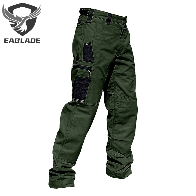 Eaglade กางเกงคาร์โก้ยุทธวิธี สําหรับผู้ชาย สีเขียว Pjk