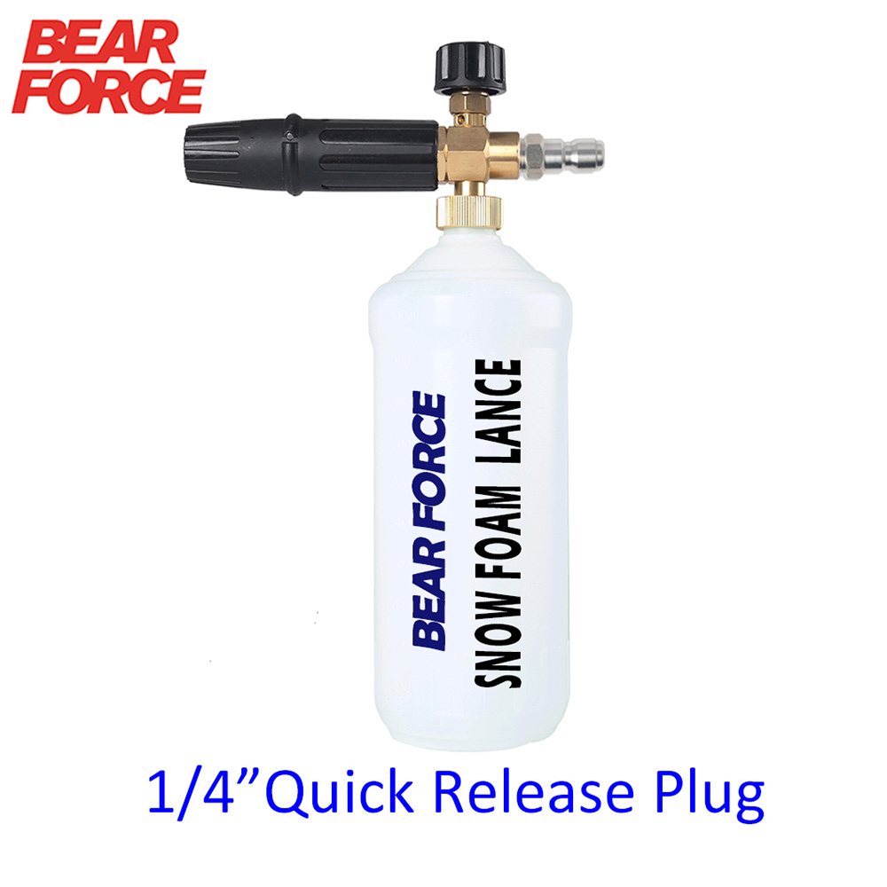 Bear FORCE ปืนฉีดโฟมแรงดันสูง 1/4" ปลั๊กโฟมเชื่อมต่อ แบบปลดเร็ว สําหรับล้างรถยนต์