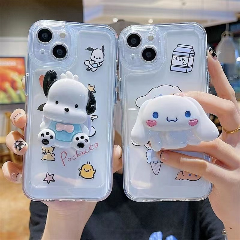 Cartoon Cute Pacha Dog Phone Case for IPhone 14 13 12 11 7 8 Pro Max XS XR 8 7 14 Plus