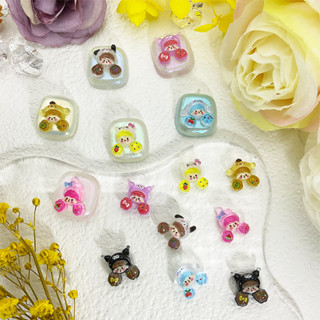 SANRIO ใหม่ เล็บปลอมเรซิ่น ลายการ์ตูนซานริโอ้น่ารัก สําหรับตกแต่งเล็บ DIY 50 ชิ้น