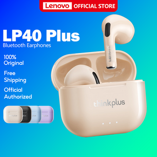 Lenovo LP40 Plus LP40 Ⅱ หูฟังบลูทูธ True Wireless หูฟังบลูทูธไร้สาย พร้อมไมค์ Earbuds HD Stereo Low Latency Sports Gaming with Mic หูฟังบลูทูธมีไมค์ Bluetooth 5.3