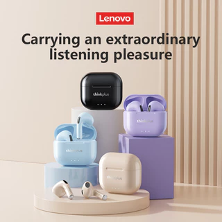 Lenovo หูฟัง LP40 Plus LP40 II หูฟังบลูทูธไร้สายที่แท้จริงหูฟัง HD สเตอริโอ Latency ต่ํากีฬาสําหรับเล่นเกมพร้อมไมโครโฟนบลูทูธ 5.3