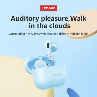 Lenovo หูฟัง LP40 Plus LP40 II หูฟังบลูทูธไร้สายที่แท้จริงหูฟัง HD สเตอริโอ Latency ต่ํากีฬาสําหรับเล่นเกมพร้อมไมโครโฟนบลูทูธ 5.3