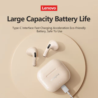Lenovo หูฟัง LP40 Plus LP40 II หูฟังบลูทูธไร้สายที่แท้จริงหูฟัง HD สเตอริโอ Latency ต่ํากีฬาสําหรับเล่นเกมพร้อมไมโครโฟนบลูทูธ 5.3