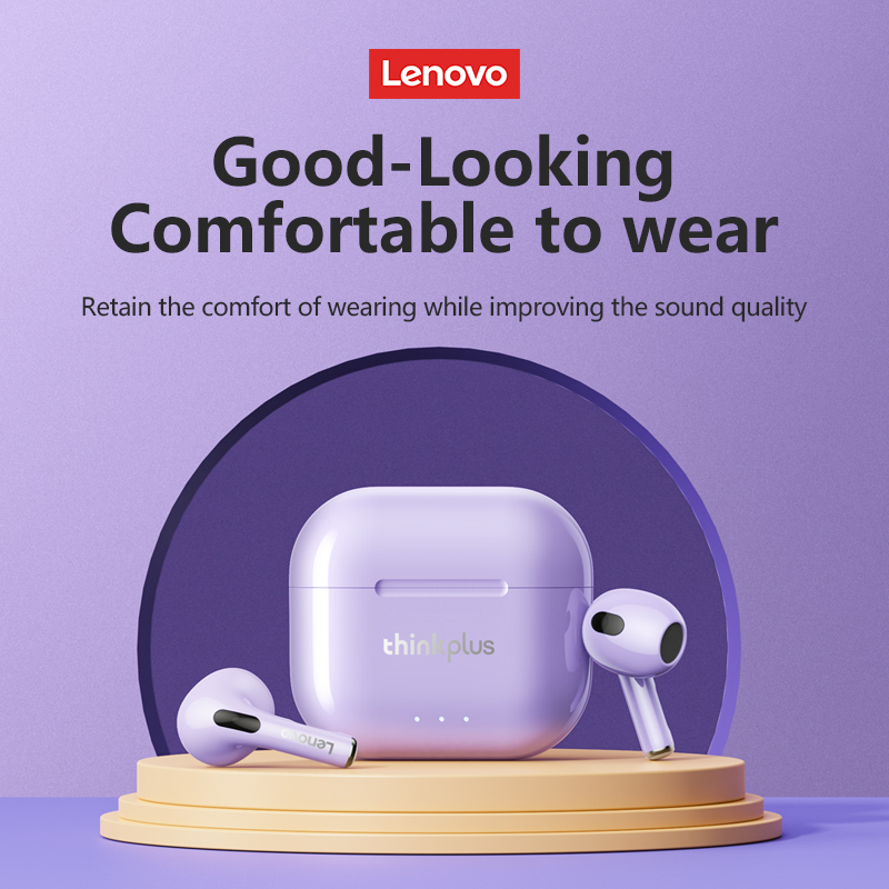 Lenovo LP40 Plus LP40 Ⅱ หูฟังบลูทูธ True Wireless หูฟังบลูทูธไร้สาย พร้อมไมค์ Earbuds HD Stereo Low Latency Sports Gaming with Mic หูฟังบลูทูธมีไมค์ Bluetooth 5.3