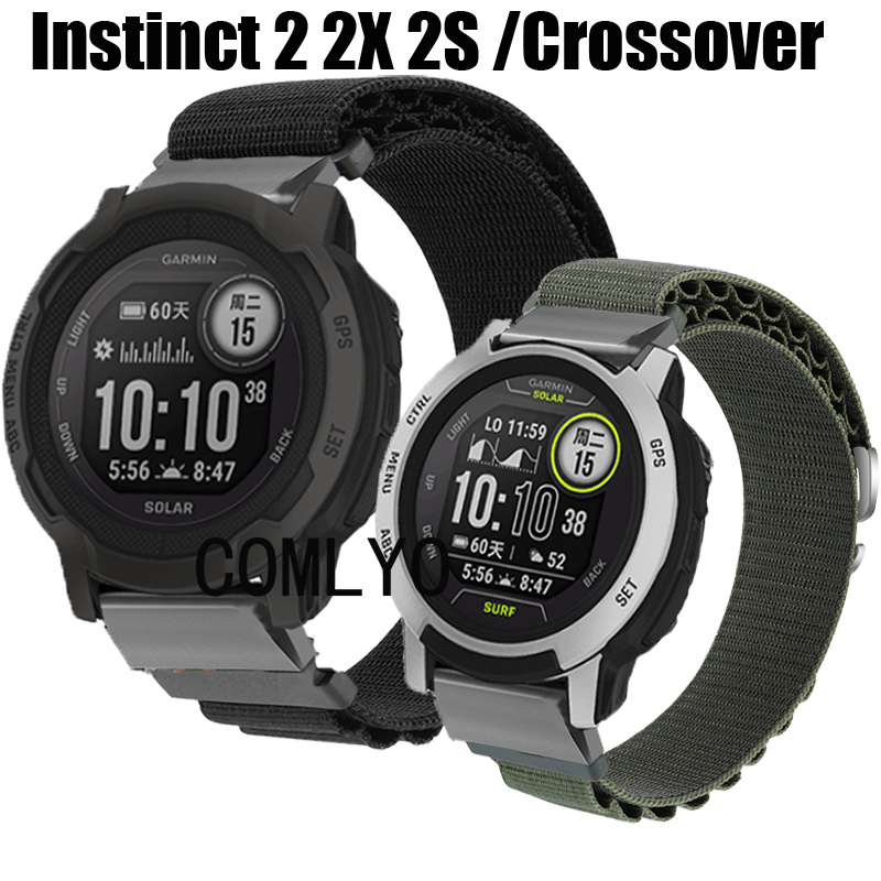 For Garmin Instinct 2X 2 2S สายนาฬิกาข้อมือไนล่อน แบบนิ่ม สําหรับ