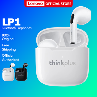 Lenovo LP1 หูฟังบลูทูธ True Wireless หูฟังบลูทูธไร้สาย พร้อมไมค์ Earbuds HD Stereo Low Latency Sports Gaming with Mic หูฟังบลูทูธมีไมค์ Bluetooth 5.3