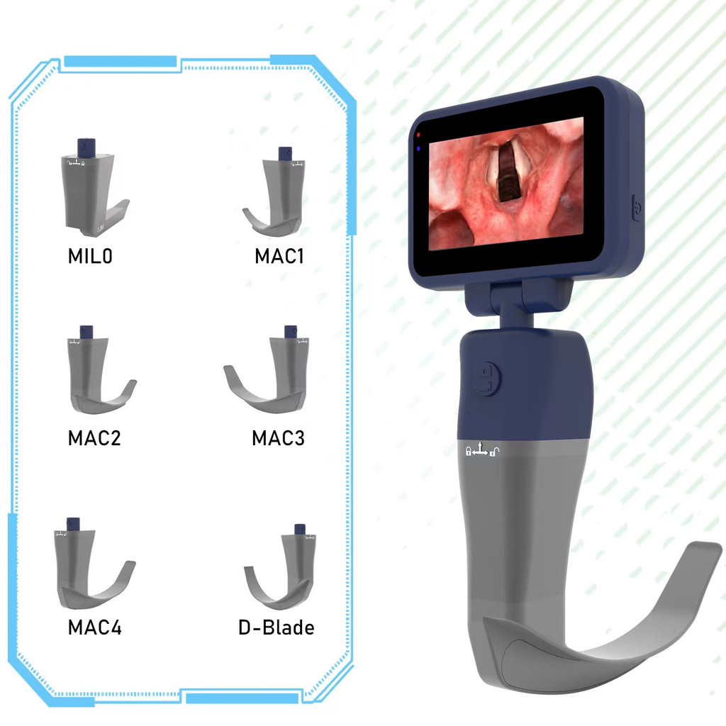 Laryngoscope/sinohero กล้องส่องทางไกล มีไฟ LED สําหรับผู้ใหญ่SH-VL3