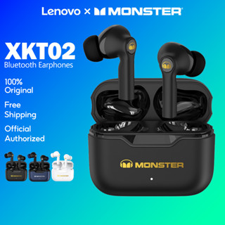 Lenovo X Monster XKT02 หูฟังบลูทูธ หูฟังไฮไฟ True Wireless Earphones IPX5 Waterproof Hifi Music With Mic