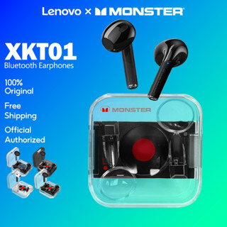 Lenovo X Monster XKT01 หูฟังบลูทูธ IPX5 Waterproof หูฟังไฮไฟ True Wireless Earphones หูฟังเล่นเกม With Mic