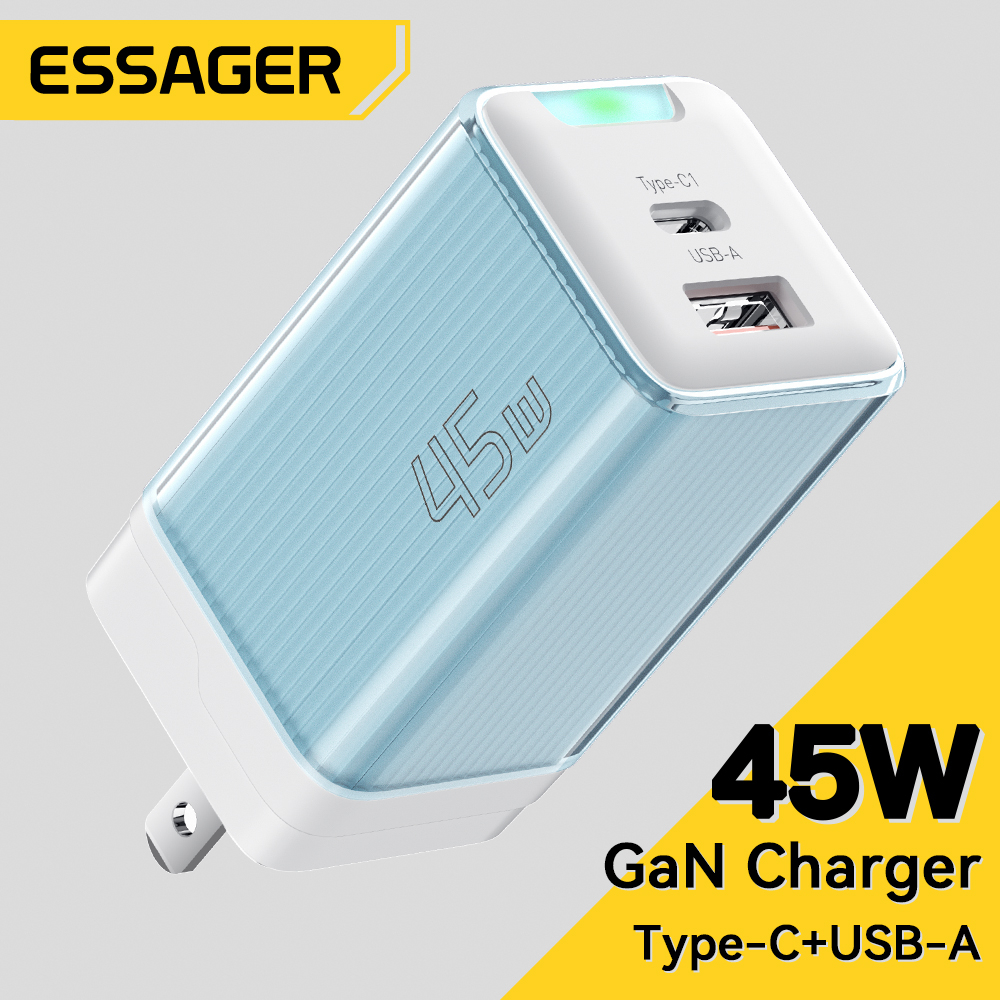 Essager ที่ชาร์จ Usb Type C 45w สําหรับ Samsung PPS PD3.1 PD3.0 QC4.0 IP MABK
