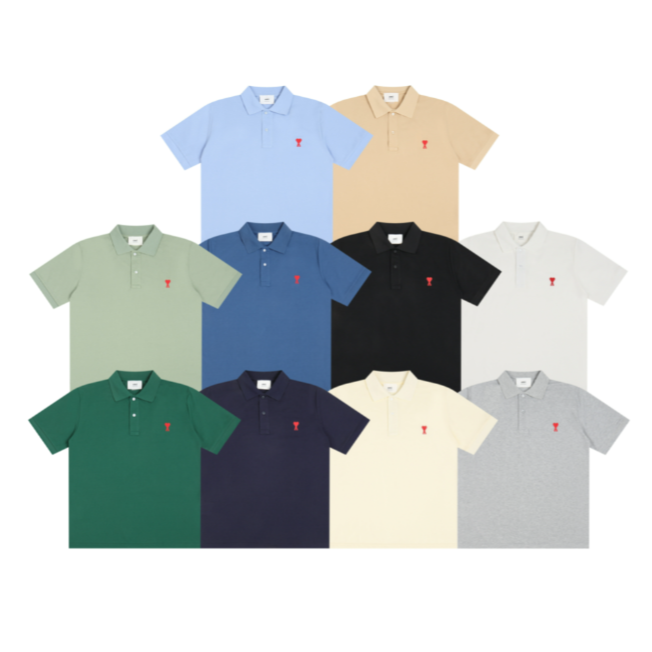 พร้อมส่ง เสื้อยืดลําลอง แขนสั้น คอกลม ปักลายโลโก้หัวใจ ขนาดใหญ่ คุณภาพสูง สไตล์คลาสสิก