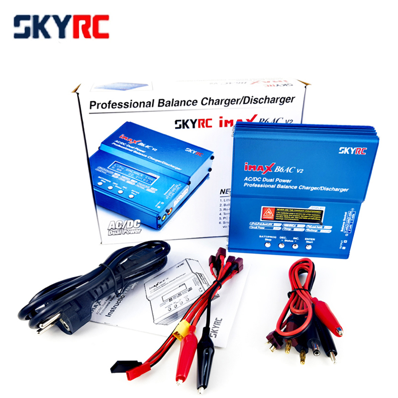 ของแท้ SKYRC iMAX B6AC V2 6A Lipo ที่ชาร์จแบตเตอรี่ หน้าจอ LCD สําหรับโมเดลรถบังคับ