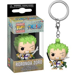 Funko Pop ! พวงกุญแจ จี้ตุ๊กตาไวนิล One Piece Monkey D Luffy Zoro Chopper