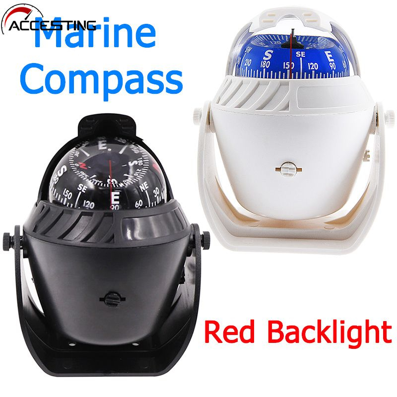 เข็มทิศนําทางเรือ IP 67 กันน้ํา พร้อมไฟ LED อิเล็กทรอนิกส์ สําหรับเรือ