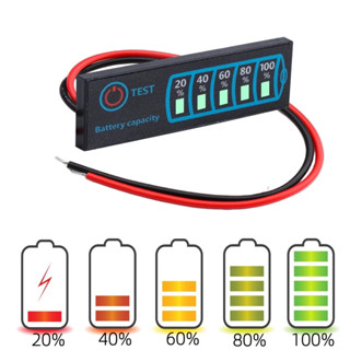 เครื่องทดสอบระดับแบตเตอรี่ลิเธียม 1S-8S 18650 Li-ion Lipo 5-30V หน้าจอ LCD