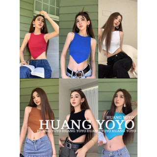 เสื้อครอปท็อป สายเดี่ยว เข้ารูป หลากสี สไตล์เกาหลี แฟชั่นฤดูร้อน สําหรับผู้หญิง