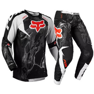 Fox MX 180 FOLDER JERSEY AND PANTS ATV UTV MTB Kits De Motocross off-road RECING SUIT ปี 2023