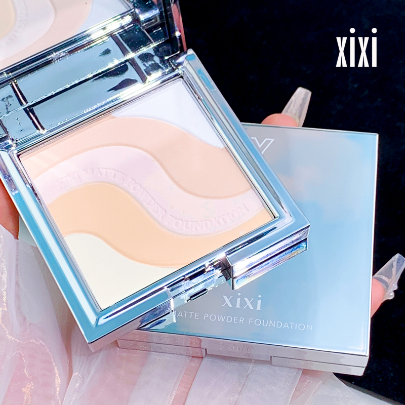 Xixi แป้งอัดแข็ง คอนซีลเลอร์ ควบคุมความมัน กันน้ํา ติดทนนาน 5 สี NO.D558