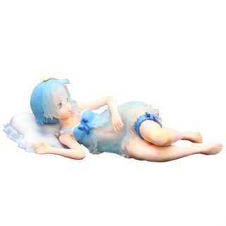 โมเดลฟิกเกอร์ อนิเมะ Re: Zero Figure Sleeping Tea Party Last One Award Rem Action Figurines Wake Up สําหรับสะสม