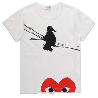 ใหม่ play comme des garcons CDG เสื้อยืดลําลอง แขนสั้น ลายพราง สําหรับผู้ชาย ผู้หญิง