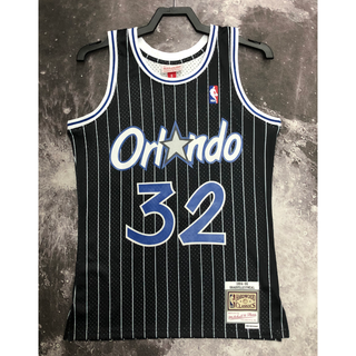 hot pressed Nba Orlando Magic No.  32 Oneal retro black stripe basketball jersey