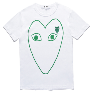 ใหม่ play comme des garcons CDG เสื้อยืดลําลอง แขนสั้น ลายพราง สําหรับผู้ชาย ผู้หญิง