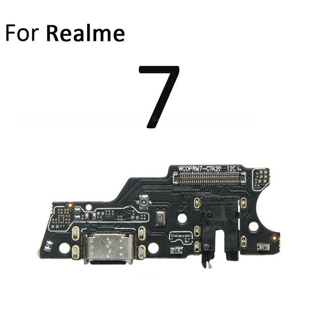 บอร์ดเชื่อมต่อพอร์ตชาร์จ USB พร้อมไมโครโฟน สําหรับ OPPO Realme 7i C17 Realme 7 7 Pro