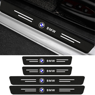 สติกเกอร์โลโก้ ป้องกันรอยขีดข่วน สําหรับติดประตูรถยนต์ BMW E61 E90 E82 E70 E71 E87 E88 E89 X5 X6 4 ชิ้น