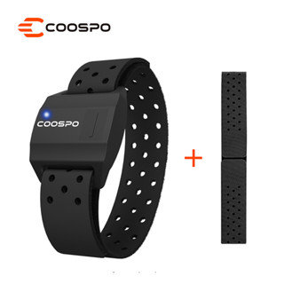 Coospo สายรัดแขนวัดอัตราการเต้นของหัวใจ บลูทูธ 4.0 ANT+ สําหรับ Garmin Wahoo