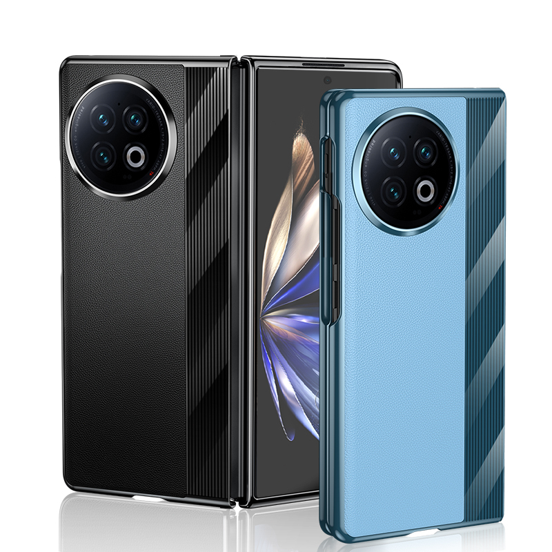เคสโทรศัพท์มือถือหนังแข็ง แบบบางพิเศษ สีพื้น สําหรับ VIVO X Fold 2 Fold2