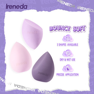 Ireneda พัฟฟองน้ําแต่งหน้า แบบนิ่ม แห้งและเปียก อุปกรณ์เสริม สําหรับแต่งหน้า