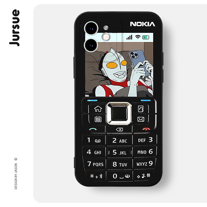 JURSUE น่ารักตลกความงามกันกระแทกสําหรับ iPhone 17 Air 16 15 14 13 12 11 Pro Max SE 2020 X XR XS 8 7 ip 6S 6 Plus XYH1724