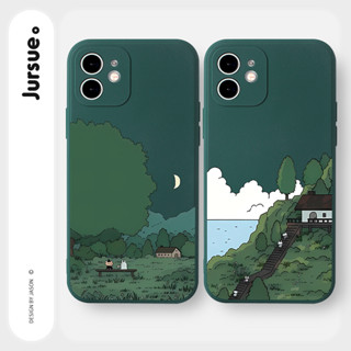 JURSUE เคสไอโฟน เคสซิลิโคนนุ่มกันกระแทกน่ารักตลก เคสโทรศัพท์ Compatible for iPhone 15 14 13 12 11 Pro Max SE 2020 X XR XS 8 7 6 6S Plus พลัส Y3530