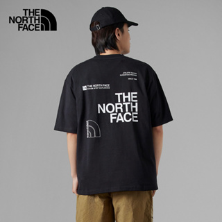 เสื้อยืดแขนสั้น ผ้าฝ้าย พิมพ์ลายโลโก้ The North Face สําหรับผู้ชาย | 7wfj