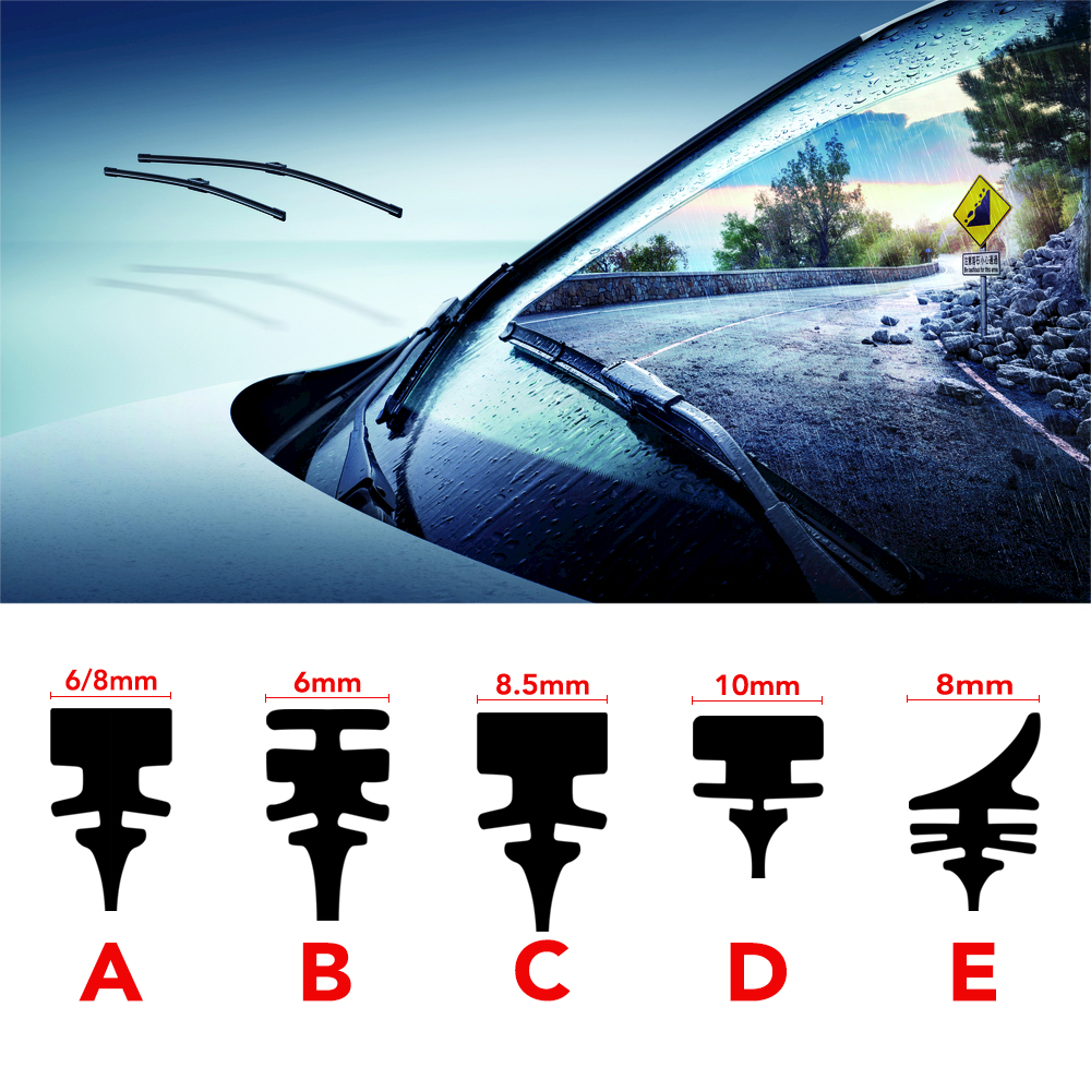 ใบปัดน้ําฝนกระจกหน้ารถยนต์ แบบยาง แบบเปลี่ยน สําหรับ BMW E30 E36 E34 E46 E90 E60 E39 F30 F10 F20 E87